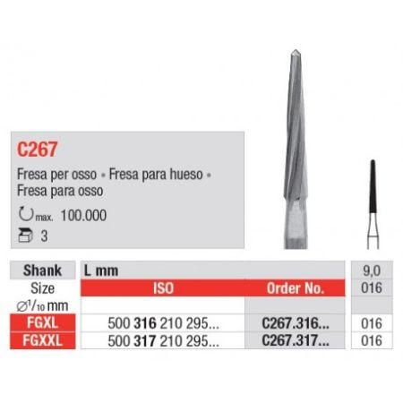 Hårdmetalbor Knoglefræser C267.016 FGXXL 3 stk*