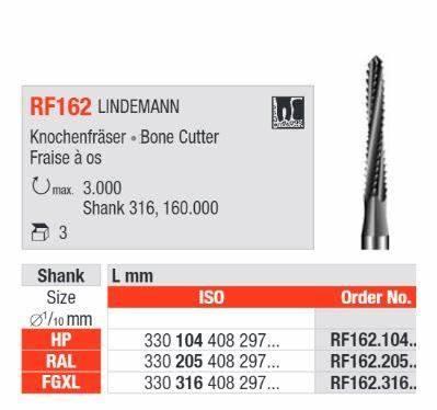 Stålbor Lindeman 162.016 RAL 3 stk*