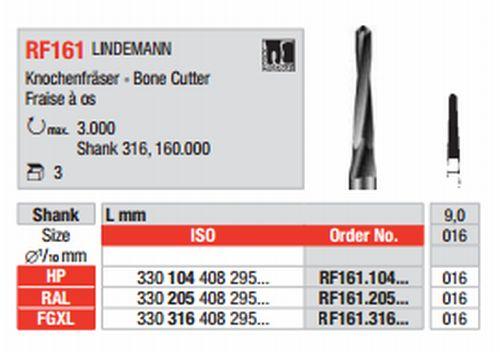 Stålbor Lindeman 161.016 FGXL 3 stk*