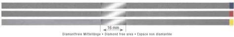 Diamant Strips 0.08x3.75 mm gul/xfin 10 stk