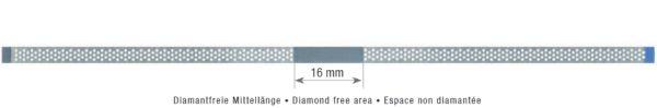 Diamant Strips perforeret 0.1x3.75 mm rød/fin 10 stk*