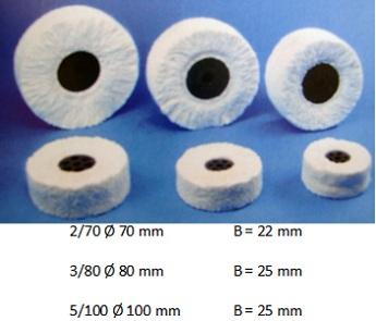 Plys-bomuldshjul 2/70 umonteret plastcenter*