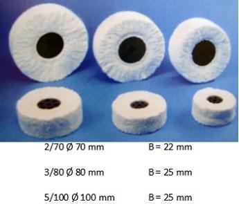 Plys-bomuldshjul 5/100 umonteret plastcenter*