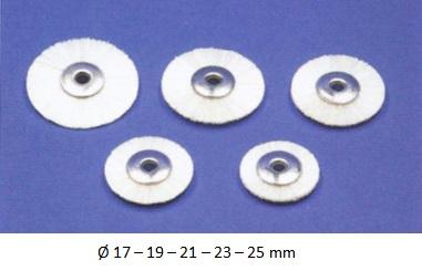 Miniature-børste hvid 120/21 umonteret stiv 6 stk*