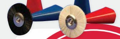 Spindel adapter til miniature børster Højre rød*