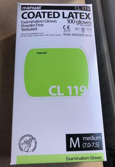 Latexhandske Manual pudderfri 10x100 stk large
