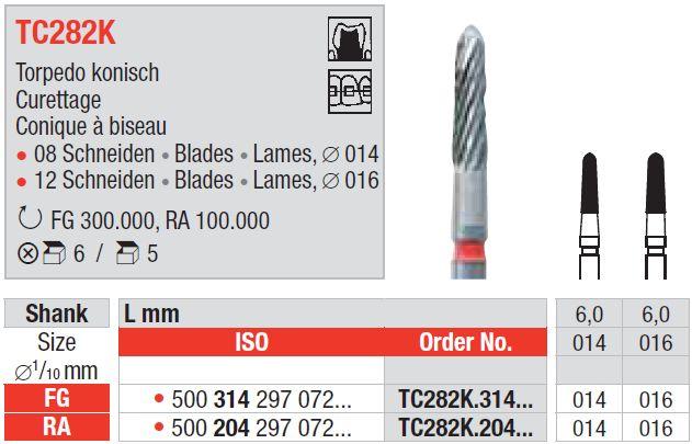 Hårdmetalbor 5 stk FG TC282K.016*