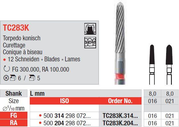 Hårdmetalbor 5 stk RA TC283K.021