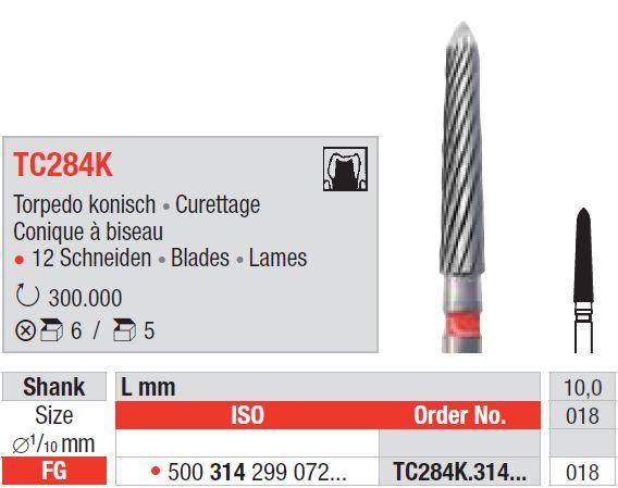 Hårdmetalbor 5 stk FG TC284K.018*