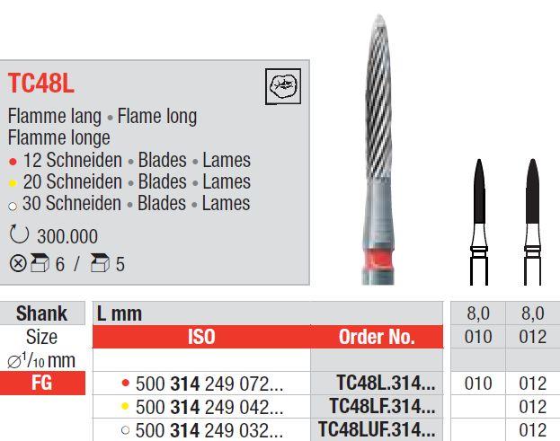 Hårdmetalbor 5 stk FG TC48L.010*
