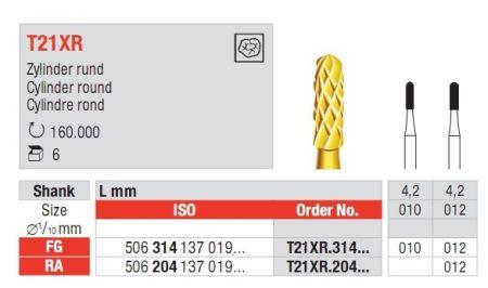 Hårdmetalbor 5 stk RA T21XR.012 adhæsiv fjerner