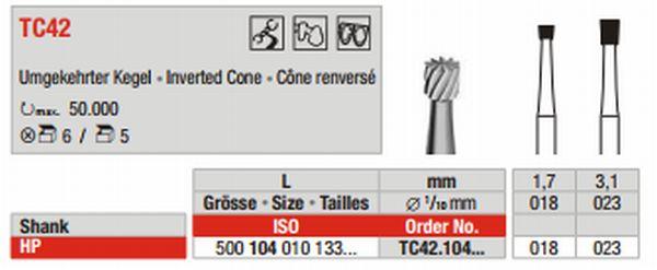Hårdmetalbor 5 stk HP TC42.023*