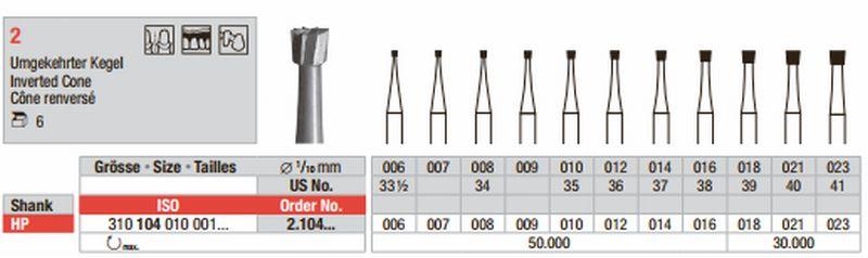 Stålbor 5 stk HP 2..009*