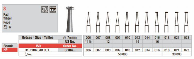 Stålbor 5 stk HP 3..023*