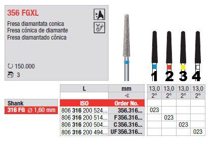 Diamantbor MT 3stk FG F356XL.023*