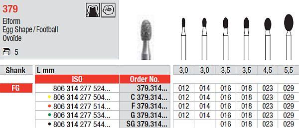 Diamantbor 5 stk FG C379.023*