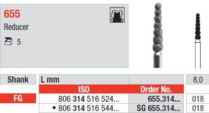 Diamantbor 5 stk FG 655.018*