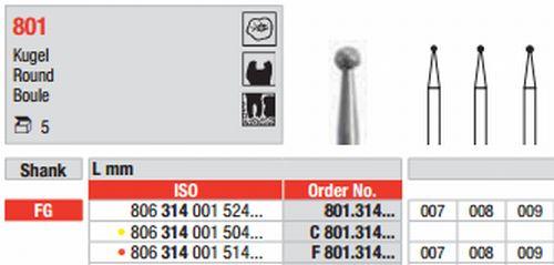 Diamantbor 5 stk FG 801.009*