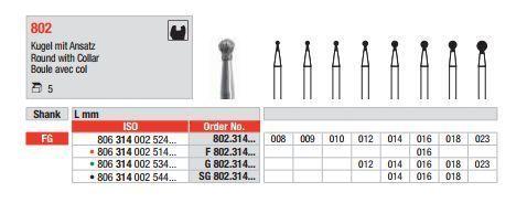 Diamantbor 5 stk FG F802.016*