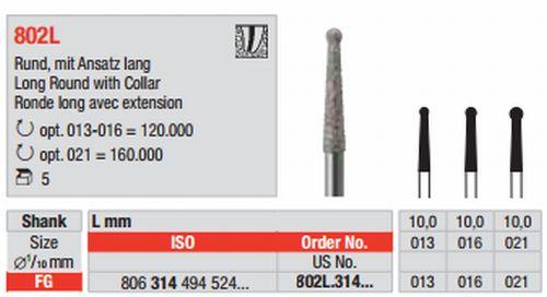 Diamantbor 5 stk FG 802L.013 Endo Access*