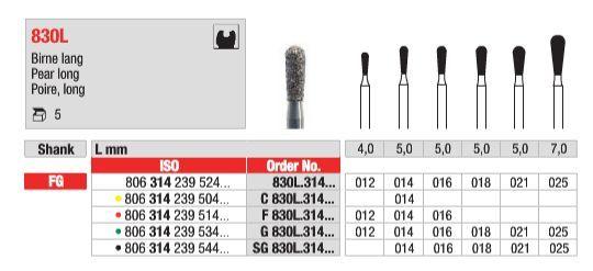 Diamantbor 5 stk FG G830L.012*