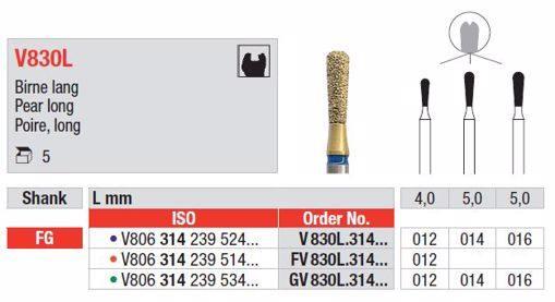 DiaCut Diamantbor 5 stk GV830L.014 FG*