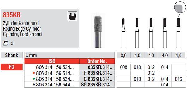 Diamantbor 5 stk FG 835KR.010