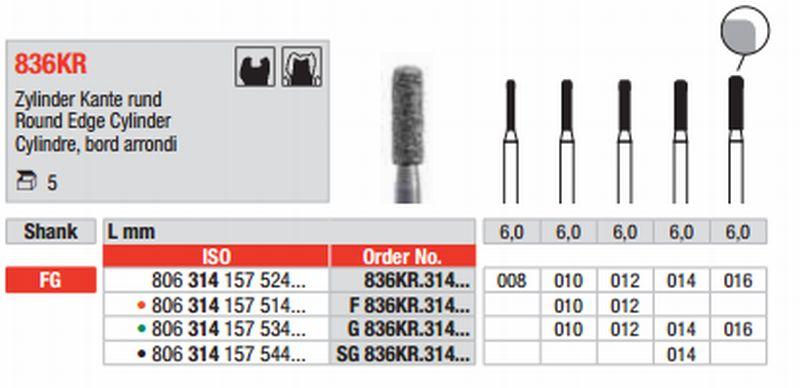 Diamantbor 5 stk FG 836KR.008*