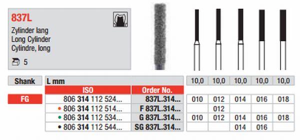 Diamantbor 5 stk FG 837L.010*