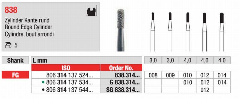 Diamantbor 5 stk FG G838.012*