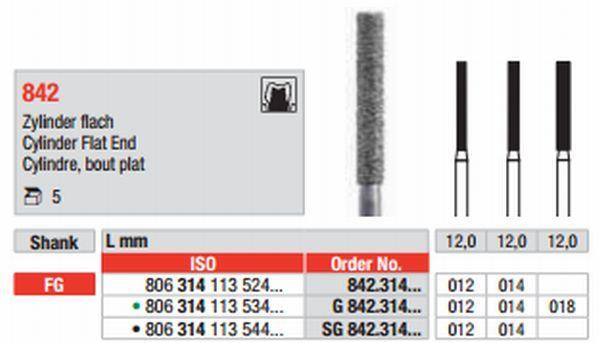 Diamantbor 5 stk FG G842.012*