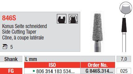 Diamantbor 5 stk FG G846S.025*