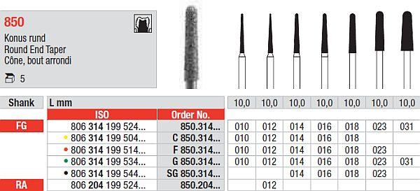 Diamantbor 5 stk FG 850.010*