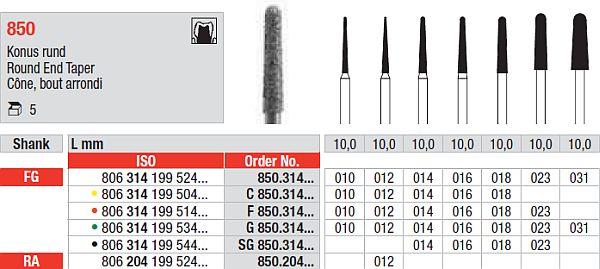 Diamantbor 5 stk FG SG850.014*