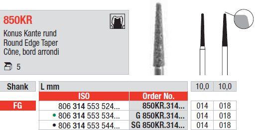 Diamantbor 5 stk FG G850KR.018*