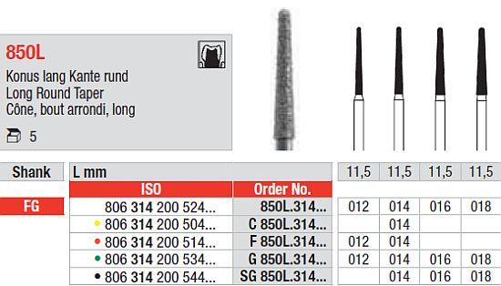 Diamantbor 5 stk FG G850L.014*