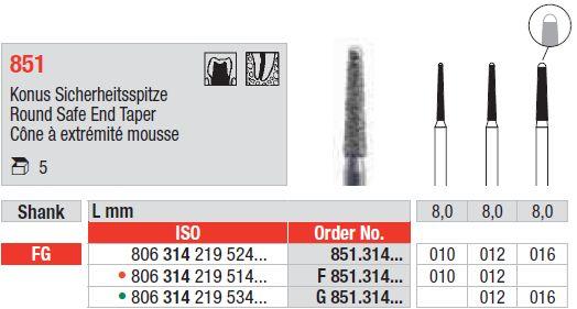 Diamantbor 5 stk FG 851.012*