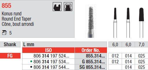 Diamantbor 5 stk FG 855.012*