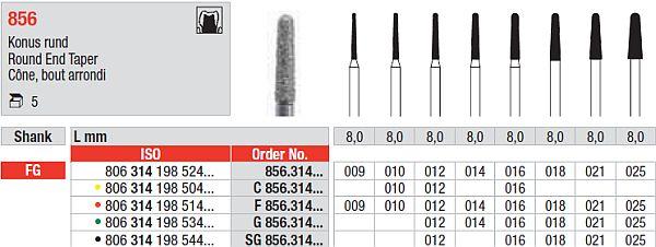 Diamantbor 5 stk FG F856.009*
