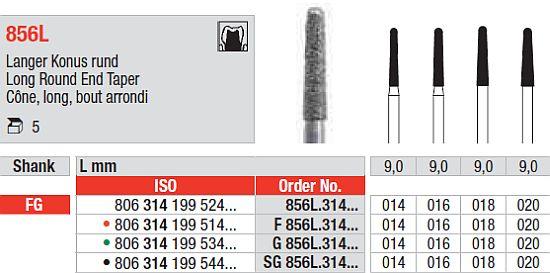 Diamantbor 5 stk FG SG856L.016*