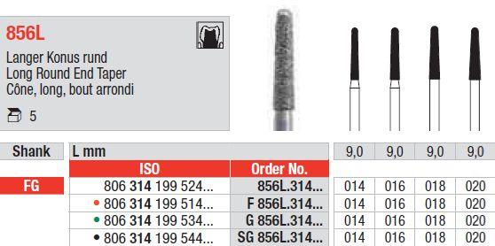 Diamantbor 5 stk FG G856L.020*