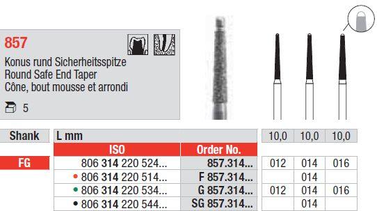 Diamantbor 5 stk FG G857.012*