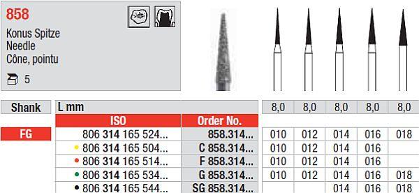 Diamantbor 5 stk FG F858.010*