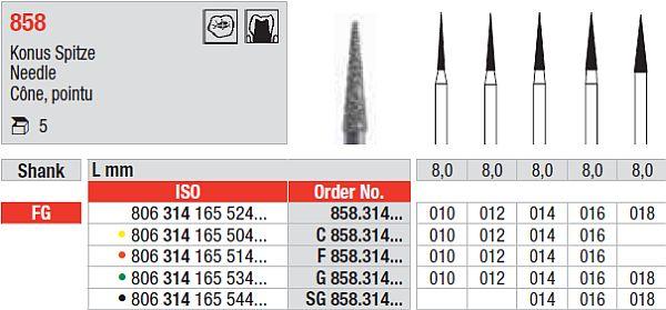 Diamantbor 5 stk FG 858.016*