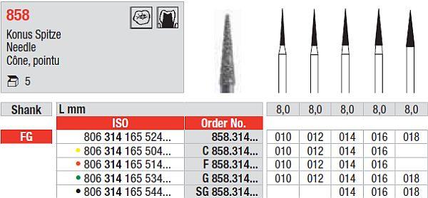 Diamantbor 5 stk FG G858.016*