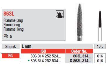 Diamantbor 5 stk FG 863L.016*