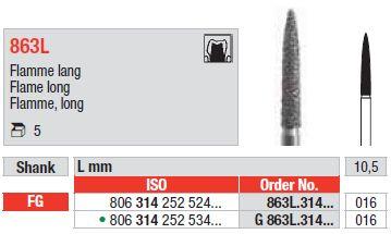 Diamantbor 5 stk FG G863L.016*