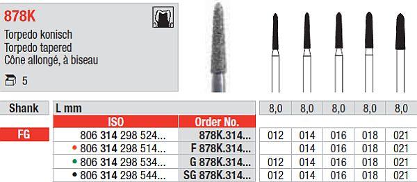 Diamantbor 5 stk FG 878K.014