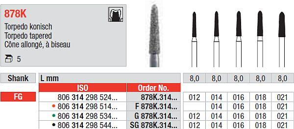 Diamantbor 5 stk FG G878K.018*