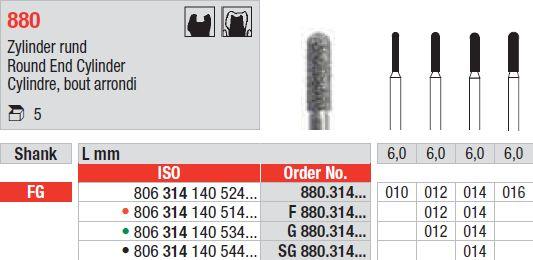 Diamantbor 5 stk FG F880.012*